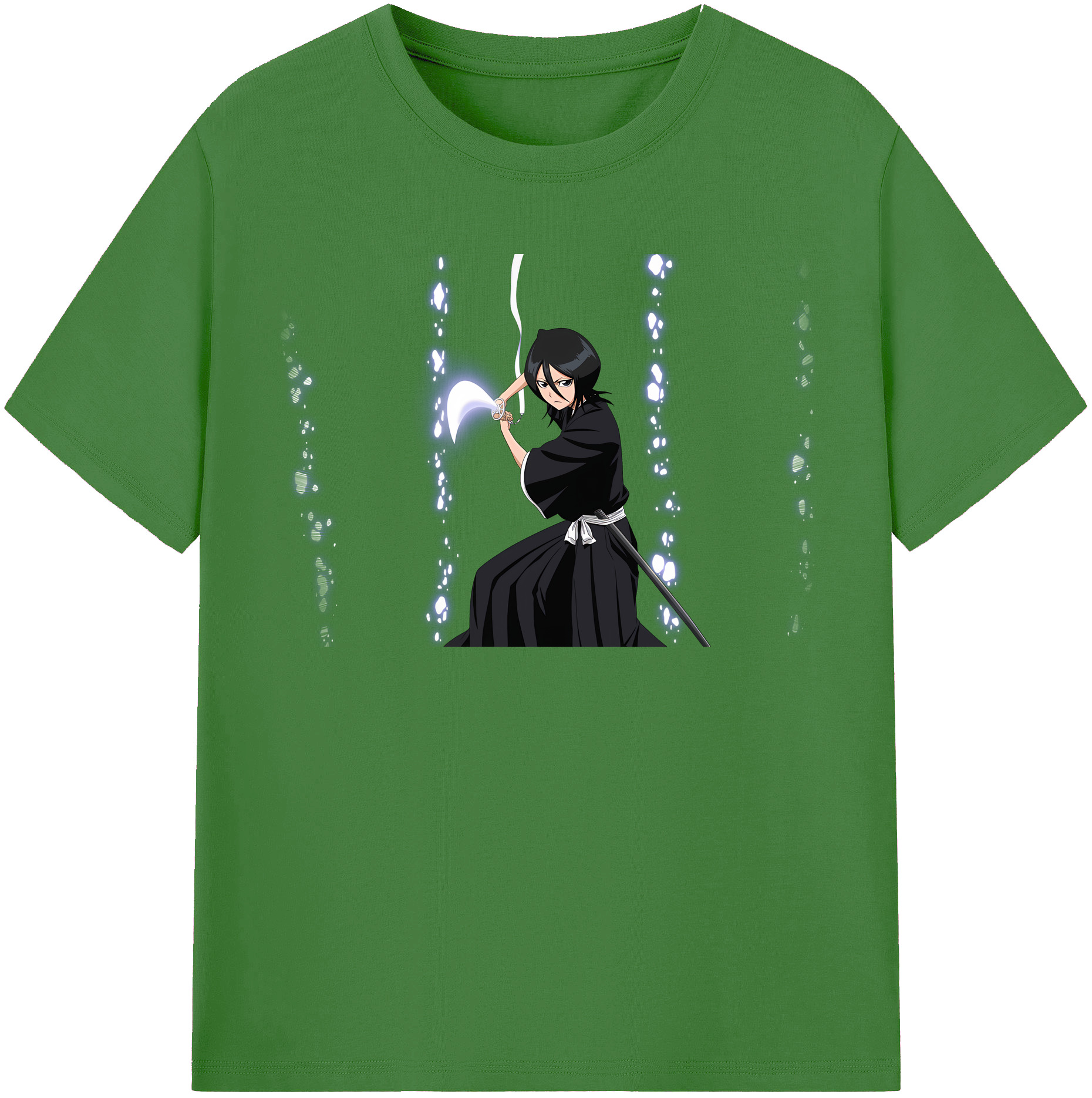 （画像用） ブリーチ 朽木ルキア BLEACH Kuchiki Rukia レディースカジュアルプリントTシャツ（綿100％）